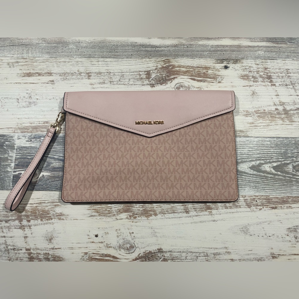 Michael Kors Pink Logo Wristlet NWOT